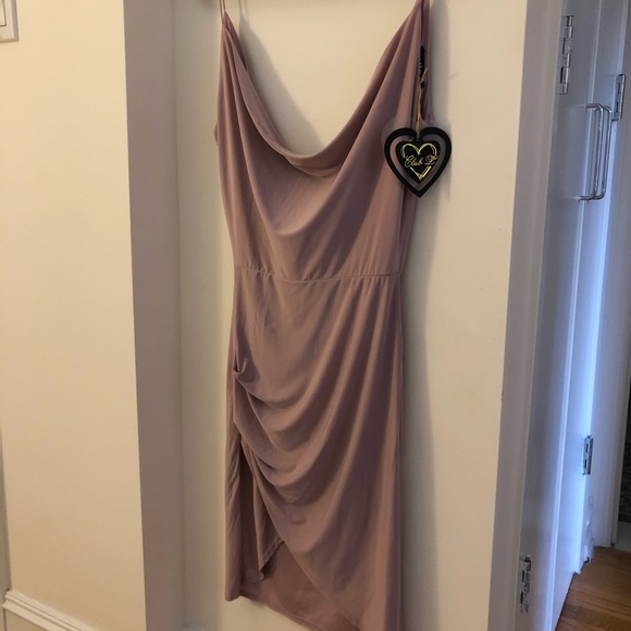 Lilac lavender Cowl Front and Back Dress - Picture 5 of 6